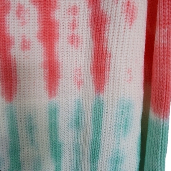 For The Republic Pink Knit TieDye Pullover Sweater - Picture 4 of 6